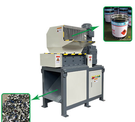 ISO9001 آلة مساعدة 3kW آلة كسارة النفايات المعدنية 300 كجم / ساعة