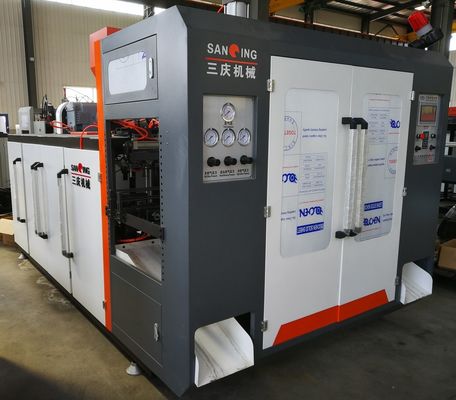 1 لتر آلة نفخ الزجاجة الأوتوماتيكية الكاملة 2x2m 18.5KW سمك القالب 230 مم