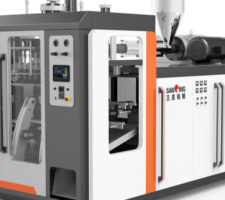 آلة نفخ الزجاجة البلاستيكية Hdpe ISO 8MPa PE ضربة صب 35KN