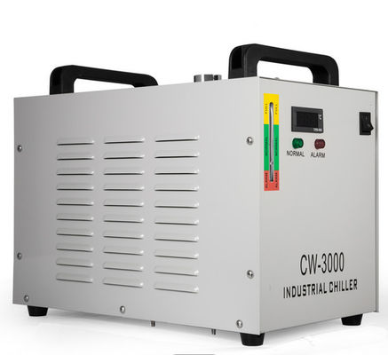 10L / Min Industrial 60HZ Chiller Cw 3000 19kg مجهزة مراوح عالية السرعة بالداخل