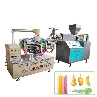 LDPE Ice Lolly Tube آلة نفخ الزجاجة الأوتوماتيكية HDPE 15kw 2 Station